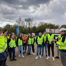 Wizyta na budowie budynku szkoły podstawowej na Złocieniu w Krakowie